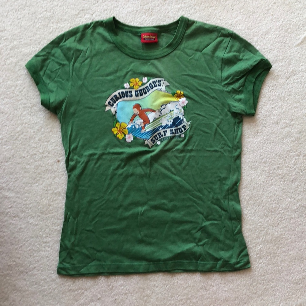 Curious George graphic Tee shirt H&M XS